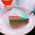 みゆ☆ちゃん's cooksnap of when they made レインボーレアチーズケーキ.