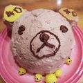 くまぴこ222's cooksnap of when they made クリスマスに♡コリラックマのドームケーキ.