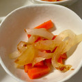 CHISA☆ごはん♪'s cooksnap of when they made レンジで簡単にんじんと玉ねぎのおかか和え.