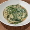 呑み食いずぼらママ's cooksnap of when they made 春菊の和風たまごとじ【話題入り！】.