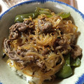 宮田小豆's cooksnap of when they made 旨し！牛小間のしぐれ煮‘‘丼’’.