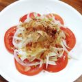 YCHキッチン's cooksnap of when they made 新玉ねぎとトマトのだしうまサラダ　　　　.