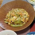ぽむぽむ★☆'s cooksnap of when they made 定番の味【さやえんどうの卵とじ】.