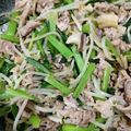まん丸みかリン's cooksnap of when they made 簡単☆豚小松菜モヤシ炒め.