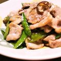 クリーピングタイム☆'s cooksnap of when they made 絹さやと豚肉の中華炒め.