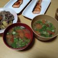 よちりん's cooksnap of when they made 美肌！疲労回復！　オクラとトマトの味噌汁.