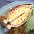mmameco's cooksnap of when they made ハム･玉子焼き・チーズのホットサンド.