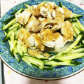 kbmm's cooksnap of when they made きゅうりともやしの深煎りごまよだれ鶏.