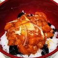 クック6EV4B5☆'s cooksnap of when they made サーモンのとろユッケ丼.