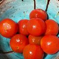 ★ころんたん★'s cooksnap of when they made マグカップdeミニトマト湯剥き.