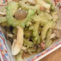 ＊ｈａｎａｃａｆｅ＊'s cooksnap of when they made レンチン♪ゴーヤときのこのサッパリ梅和え.