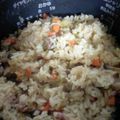 まりゆりひろこ's cooksnap of when they made 炊飯器で炊く！豚ひき肉の中華おこわ.