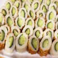 ママメイン！時々子供's cooksnap of when they made ちくわのきゅうり詰め☆裂けない裏ワザ….
