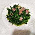 nana_tenjo's cooksnap of when they made ほうれん草とベーコンのバター醤油炒め.