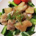 ずみきち's cooksnap of when they made 小松菜と鶏もも肉のさっぱりオニオンソース.