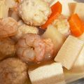 ☆はあ☆'s cooksnap of when they made 高野豆腐の煮物♪海老と春野菜を添えて.
