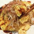 りんずきっちん's cooksnap of when they made もやし炒めアーティストとコラボしたオム….