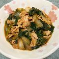 emiiem's cooksnap of when they made 小松菜と豚バラ肉のオイスターソース炒め.