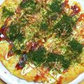 おひさま's cooksnap of when they made だぁい好きなお好み焼きは❤明太餅チーズ❤.