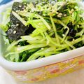 U☆kaoru's cooksnap of when they made レンジで簡単！水菜と韓国のりのナムル.