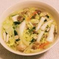 私市ビッキーズ津門巳's cooksnap of when they made «“たまごとじスープ+具色々”».