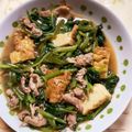 クックQT23CK☆'s cooksnap of when they made ほうれん草と厚揚げと豚肉のうま煮.