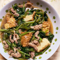 クックQT23CK☆'s cooksnap of when they made ほうれん草と厚揚げと豚肉のうま煮.