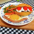 KBBキッチン☆'s cooksnap of when they made 朝食に♪お洒落目玉焼き.