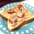 卯月のうさぎ２０１４'s cooksnap of when they made ひよこ豆とトマトのスイートチリトースト.