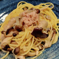 はなはな桜's cooksnap of when they made 麺つゆで♬きのことツナの和風パスタ.