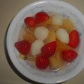 白いぐれーぷ's cooksnap of when they made ♪つるんと美味しい～フルーツ白玉♪.