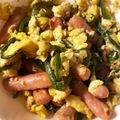 クック林ちゃん's cooksnap of when they made 忙しい朝に☆簡単☆ポークビッツ＆卵炒め.