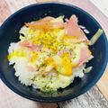 麦酒姉さん's cooksnap of when they made 朝ご飯に！めちゃ早っ！ハムチーズご飯.