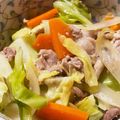 ねこねこさーん's cooksnap of when they made ★豚肉ღキャベツღ人参❤オイマヨ生姜★.