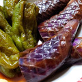ぴ〜すけ✿'s cooksnap of when they made 茄子と丸ごと(！)ピーマンの煮びたし.