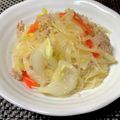 ☆３匹の子ぶた☆'s cooksnap of when they made 白菜とひき肉のしょうゆ麹炒め.