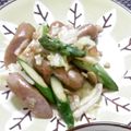 めなよ's cooksnap of when they made アスパラベーコンキャベツのペペロンチーノ.