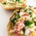 67luna's cooksnap of when they made ベーグルトーストღねぎチーズベーコン.