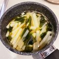 料理初心者imsk's cooksnap of when they made 白だし和風醤油の冷たいスープ.
