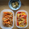 みるく茶's cooksnap of when they made 赤ピーマンともやしの炒め物.