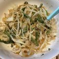 まめ郎's cooksnap of when they made ★もやし・ちくわ・わかめのオイマヨ炒め★.