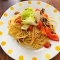 クック3Z5R7S☆'s cooksnap of when they made サバ缶とトマトの冷製パスタ.