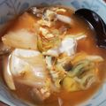 ☆あせび☆'s cooksnap of when they made 簡単で美味☆キムチ卵しめじ豆腐のスープ.
