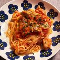 トモ２'s cooksnap of when they made 簡単☆鶏肉のとろ～り♪トマトチーズパスタ.