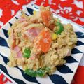 ☆３匹の子ぶた☆'s cooksnap of when they made レンジでふっくら♪簡単おからのカレー風味.