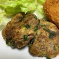 オキラックマ's cooksnap of when they made ニラと挽き肉の一口ハンバーグ♡.