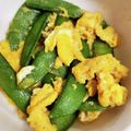 もにゃっこ's cooksnap of when they made 卵とスナップえんどうの炒め煮ﾟ♬*゜.