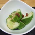 ずーあん's cooksnap of when they made たたきキュウリの梅肉和え.