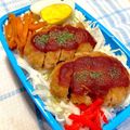 YUH♡ママ's cooksnap of when they made メンチカツ丼♡.