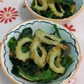 赤い電話's cooksnap of when they made 簡単!ちくわとほうれん草のカレー粉炒め.
